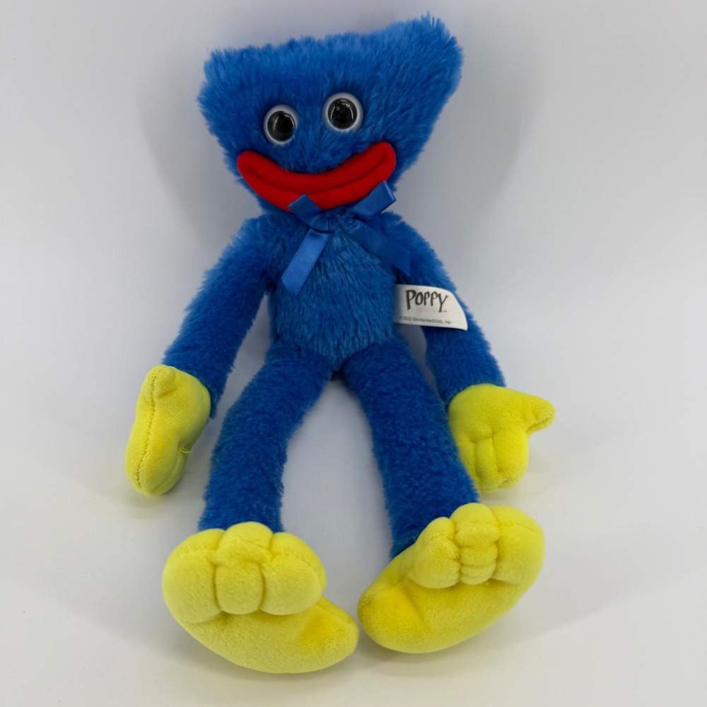Poppy Playtime Huggy Wuggy Blue Plush 12 Inch EnchantedMob 2022 Horror Game Toy